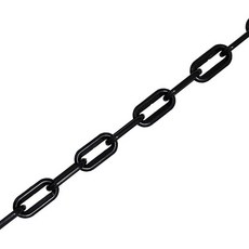 플라스틱 안전 롤체인 검정 + s고리 2p 세트, 1세트