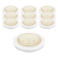 LED 원형 직부등 15W, 화이트 + 주백색, 10개
