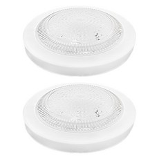 LED 원형 직부등 15W, 화이트 + 주광색, 2개