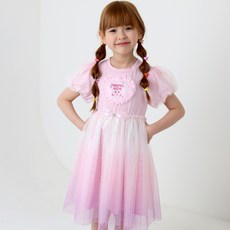 PremierFam 女童款 奇妙萌可 哈啾萍 蝴蝶結蕾絲紗質連身裙