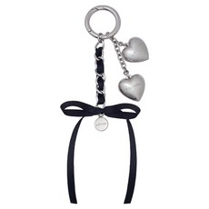 J.ESTINA 女性 J 字母愛心鏈條包包鑰匙圈 JEACEA5BS976SI360 + 購物袋