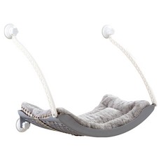 REDPUPPY 貓咪舒適窗戶貓床, 灰色, 1個