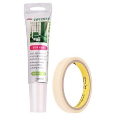 와이넷 투명 실리콘 + 마스킹 테이프 15m 세트, 1세트