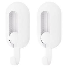 OMATTANG多角度黏貼式簡約掛鉤, 單一顏色, 2個