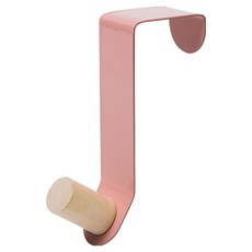 모나코올리브 파스텔 우드 도어 후크 걸이, 핑크, 3개