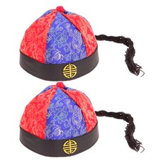 파티공구 차이나모자 대, 혼합색상, 2개