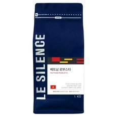 LeSilence 越南羅布斯塔 G1 咖啡豆, 1kg, 原豆(未研磨), 1個