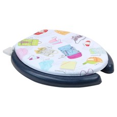 투투파파 에오스 쿠션 소프트 변기 커버 U형, 블루, 1개