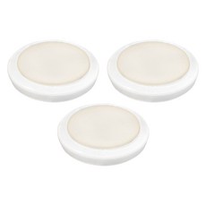 LED 방습 스마트 원형 직부등 15W 주백색, 화이트, 3개