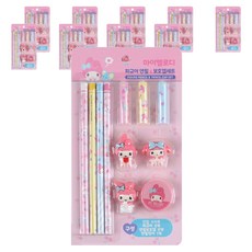 三麗鷗明星公仔鉛筆保護蓋套組, 10套, 美樂蒂