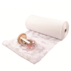 Sevenzip 紙質緩衝材 氣泡牛皮包裝紙 38cm x 50m, 白色, 1個