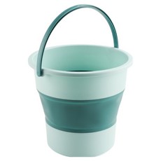 조인메이드 휴대용 폴드 버킷 접이식 세차 겸 다용도 양동이, 그린, 4.6L