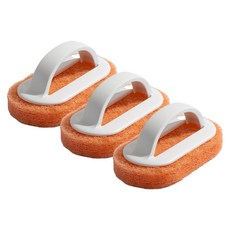 PEONIST 手柄式低刺激清潔刷, 白色, 3個