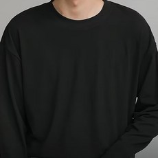 와이티클로젯 소프트 리버플 베이직 무지 라운드 긴팔티