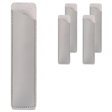 미소로운 펜보호 커버 가죽 펜 케이스, 그레이, 5개