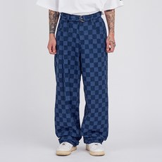 아조바이아조 Checkerboard Denim Pants AJ234PT006