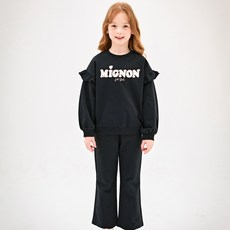 JELISPOON 女童 Mignon 翅膀喇叭褲上下套裝