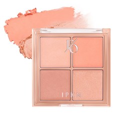 IPKN Flap One腮紅盤 10g, 1盒, 01 Lazy Coral