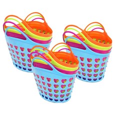 Kes.B Play購物籃 4種*3入組, 藍色, 橘色, 綠色, 粉紅色, 1套