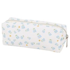 Ollum 小碎花帆布筆袋, 1個, 藍色