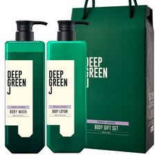 DeepGreenJ Aroma沐浴乳+身體乳禮盒 法國薰衣草香, 1組