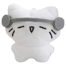 다다랜드 힙 고양이 키링, 7.5cm, 헤드셋 고양이, 1개