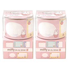 ii GEN 一正 朝鮮文房具Mipiditeuseu黏貼便利貼, 紅色, 125張, 2個