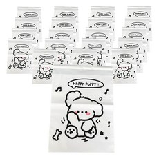 Olhai多用途禮物包裝可愛角色包裝袋, 20個, 白色