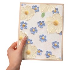 Allode 色彩與圖畫 粉彩相簿 13.9 x 18.6 cm, 100張, TYPE01 藍色花