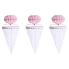 Taminayo 洗衣機清潔除塵除毛髮過濾網, 粉紅色, 3個