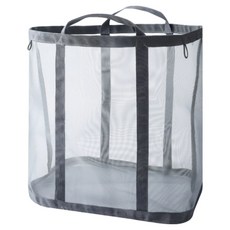 Moapik 透氣網布多用途洗衣籃 收納籃, 灰色