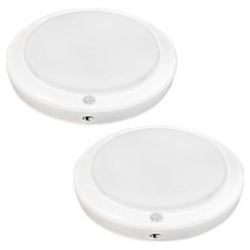 LED 智能圓形感應燈 15W, 2個, 白色 + 白光