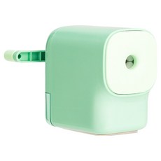 deLi 得力 5段筆芯調節棉花糖厚款巨無霸圓形方形削鉛筆機, 1個, 薄荷綠