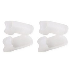 포근상점 실리콘 새끼발가락 보호 벌리기 발가락 끼우개 흰색, 4개
