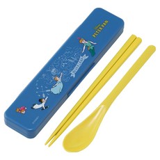 Skater 便當抗菌餐具組 CCS3SAAG, 1套, 湯匙 + 筷子 + 收納盒, 迪士尼 彼得