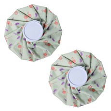 暖暖小舖防水冷熱冰敷袋 綠色紅鶴 中, 2個