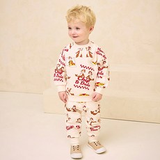 milkmile 幼兒迪士尼奇奇蒂蒂歡樂披薩圖案上下裝套組