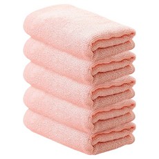 PDS리빙 뱀부얀 세면타월 30수 35 x 75 cm, 라이트핑크, 5개