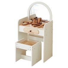 kienvy 原木化妝臺遊戲組, 白色, 1套