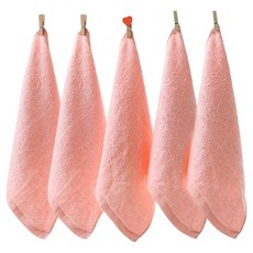 PDS리빙 뱀부얀 30수 핸드타월 25 x 25 cm, 라이트핑크, 5개