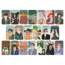 In Art 牆面裝飾感性照片明信片20款組合, 1套, 人物插圖