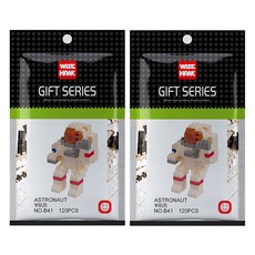 와이즈호크 우주비행사 나노블럭 B41wh, 2개