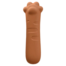 E.dot 療癒貓爪矽膠門把套 防撞防滑 棕色/橙色, 15.5 x 5 x 6.2cm