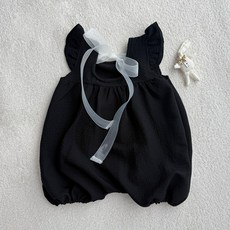 BEBENINE 幼兒天使荷葉邊蝴蝶結連身衣