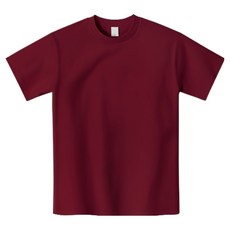 男女通用 085基本款 17支 短袖 T恤 MDBT045TS, 酒紅色
