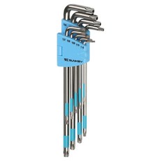SUNKEY 不鏽鋼特長中空星形扳手組 T10~50 STW-9LST, 1套