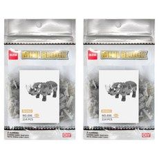 닥터스타 WISEHAWK 코뿔소D 나노블럭 696-A10dr, 혼합색상, 2개