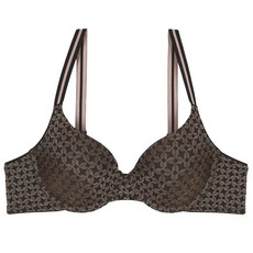 휠라 여성용 기하학 패턴 자카드 브라 FI4BAF1649F