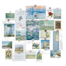 Inart 室內裝飾感性照片明信片 20款套組, 浪漫自然, 1套