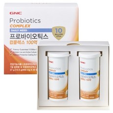 GNC 프로바이오틱스 컴플렉스 100억 60p, 1개, 27g